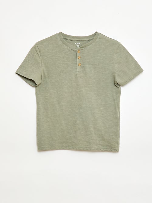 T-shirt con scollo alla tunisina - Kiabi