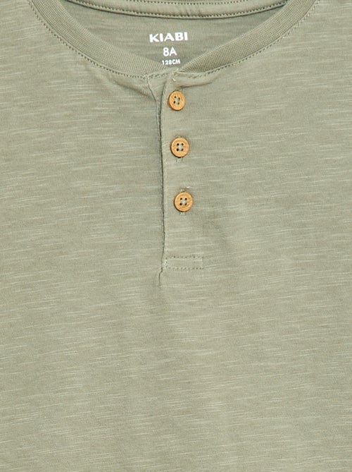 T-shirt con scollo alla tunisina - Kiabi