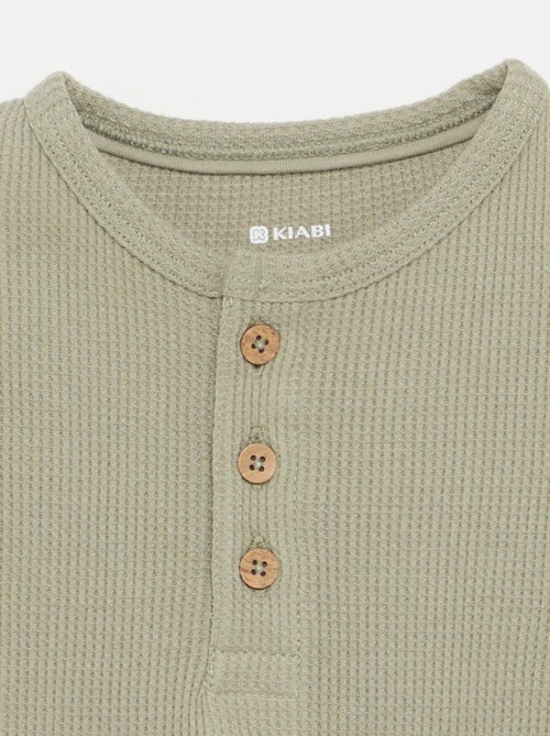 T-shirt con scollo alla tunisina - Kiabi