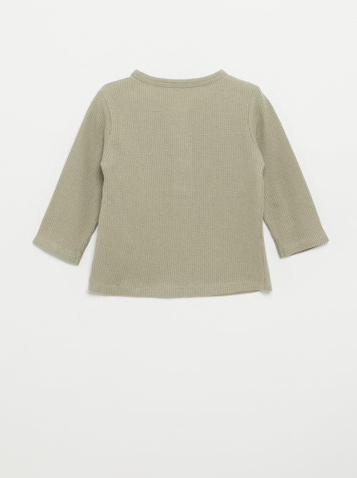 T-shirt con scollo alla tunisina - Kiabi