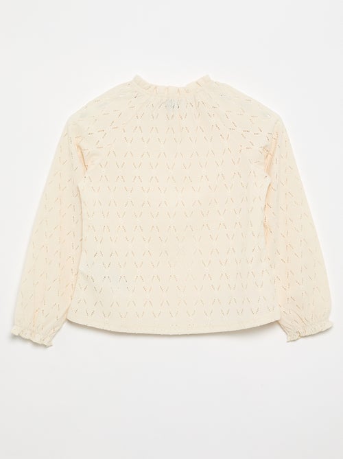 T-shirt con scollo elasticizzato e maniche raglan - Kiabi T-shirt con scollo elasticizzato e maniche raglan - Kiabi