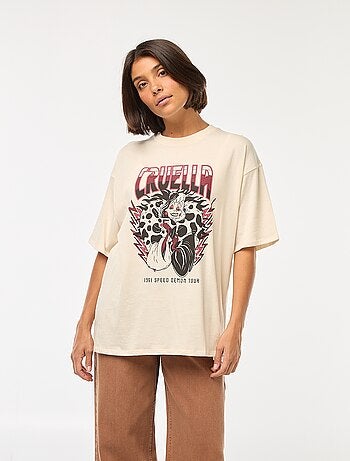 T-shirt con scollo tondo 'Cattivi' di 'Disney'