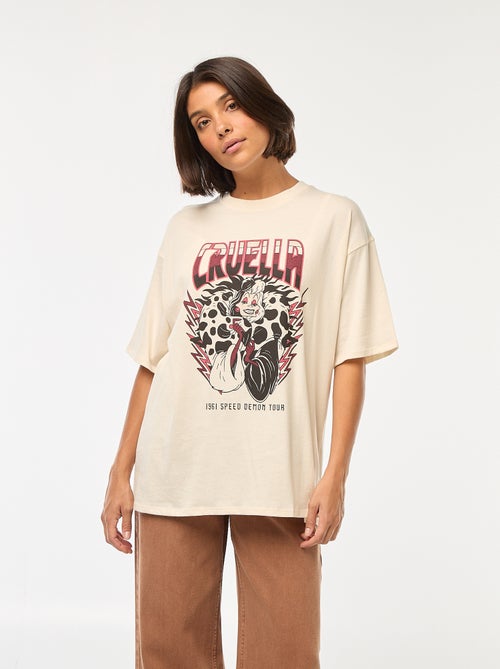 T-shirt con scollo tondo 'Cattivi' di 'Disney' - Kiabi