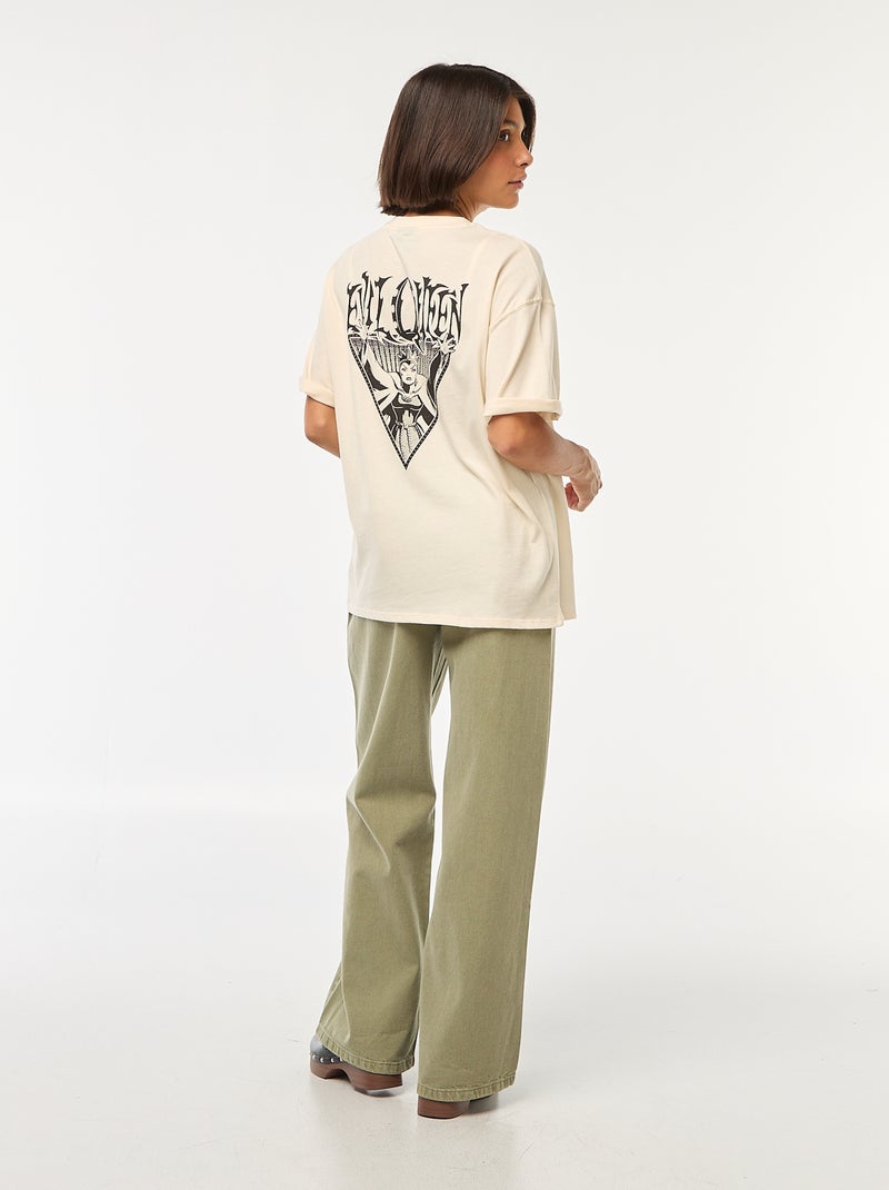 T-shirt con scollo tondo 'Cattivi' di 'Disney' Bianco - Kiabi
