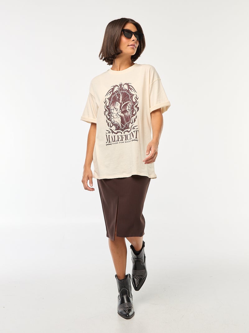 T-shirt con scollo tondo 'Cattivi' di 'Disney' Bianco - Kiabi