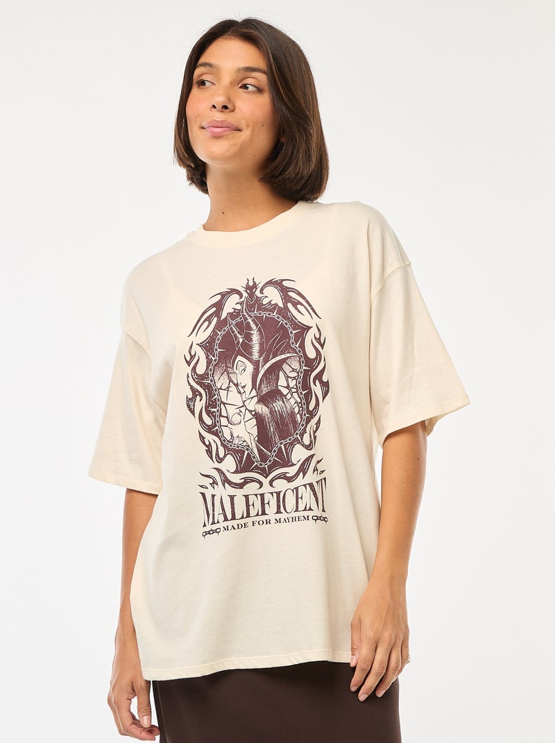 T-shirt con scollo tondo 'Cattivi' di 'Disney' Bianco - Kiabi