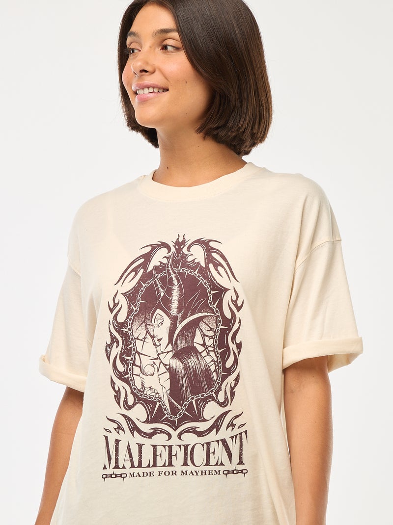 T-shirt con scollo tondo 'Cattivi' di 'Disney' Bianco - Kiabi