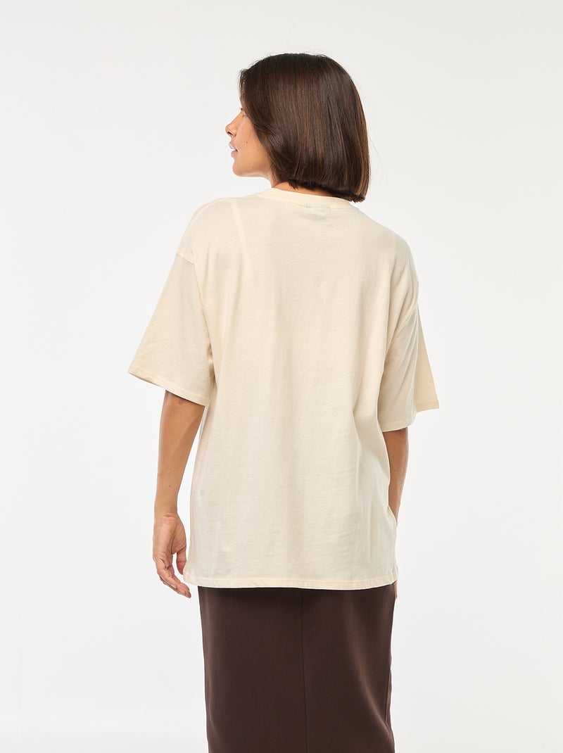 T-shirt con scollo tondo 'Cattivi' di 'Disney' Bianco - Kiabi