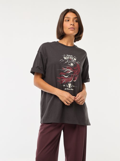 T-shirt con scollo tondo 'Cattivi' di 'Disney' - Kiabi