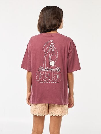 T-shirt con scollo tondo 'Cattivi' di 'Disney'