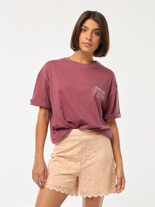 T-shirt con scollo tondo 'Cattivi' di 'Disney' - Kiabi