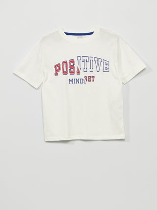 T-shirt con scritta