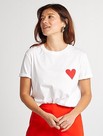 T-shirt con scritta EVJF