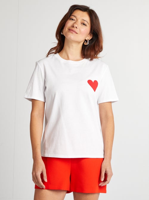 T-shirt con scritta EVJF - Kiabi