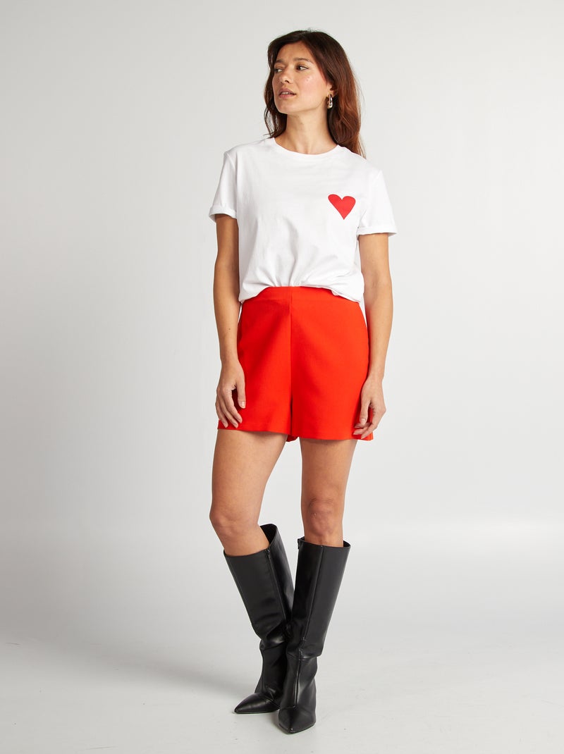 T-shirt con scritta EVJF BIANCO - Kiabi
