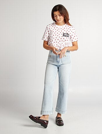 T-shirt con scritta EVJF