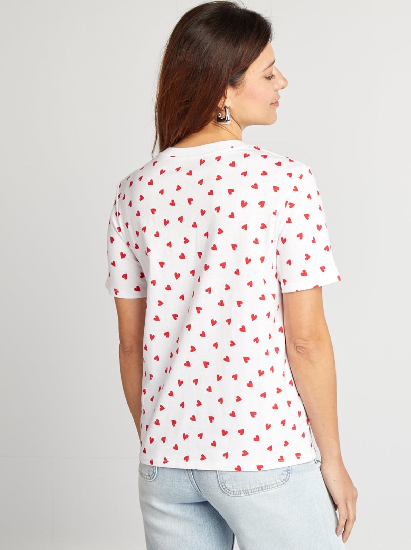 T-shirt con scritta EVJF BIANCO - Kiabi