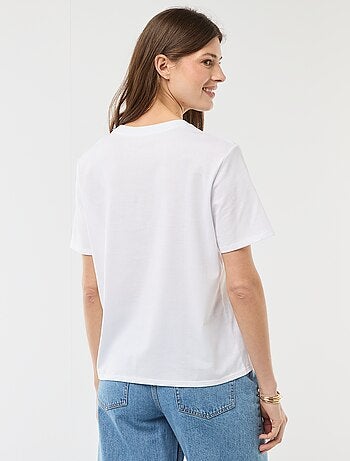 T-shirt con scritta EVJF