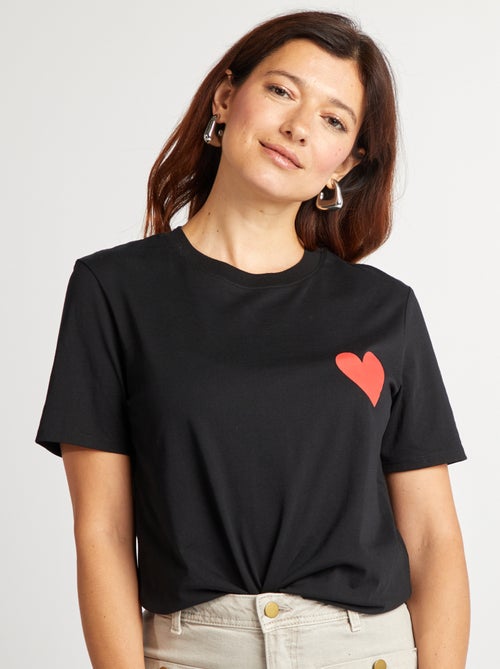 T-shirt con scritta EVJF - Kiabi