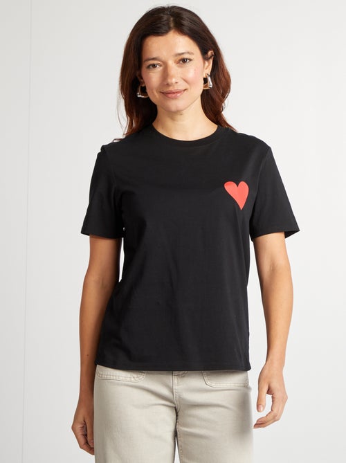 T-shirt con scritta EVJF - Kiabi