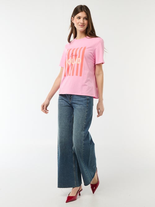 T-shirt con scritta EVJF - Kiabi