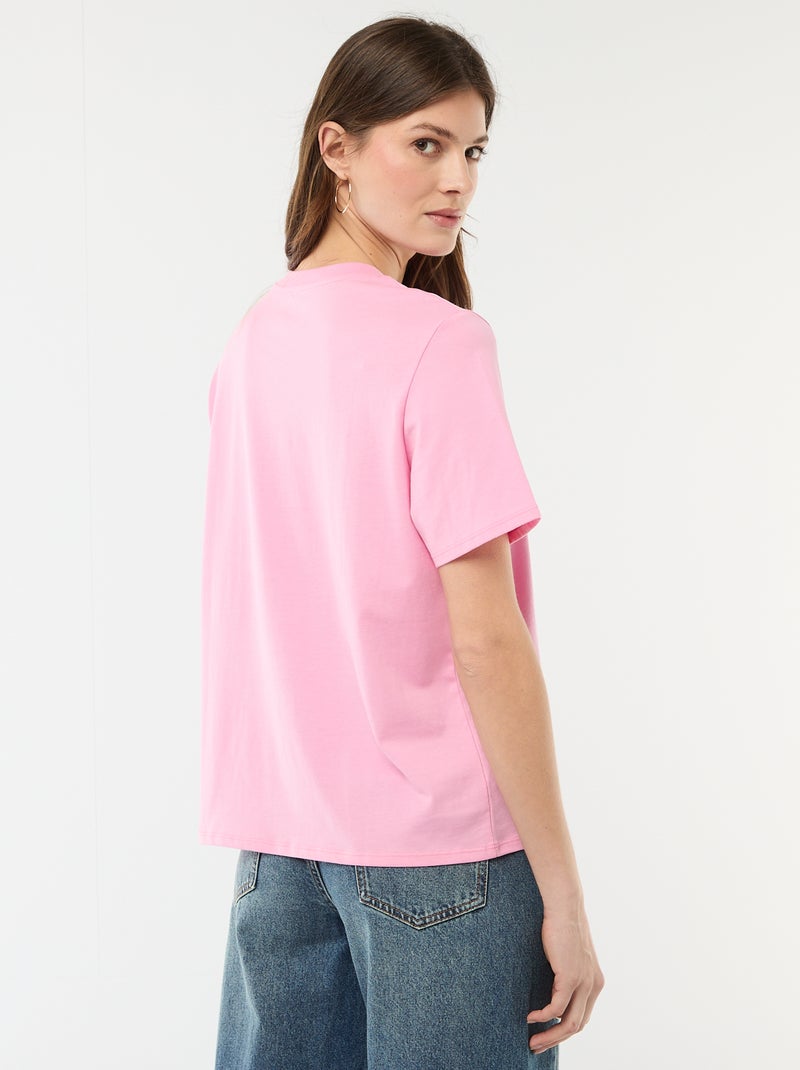 T-shirt con scritta EVJF Rosa - Kiabi