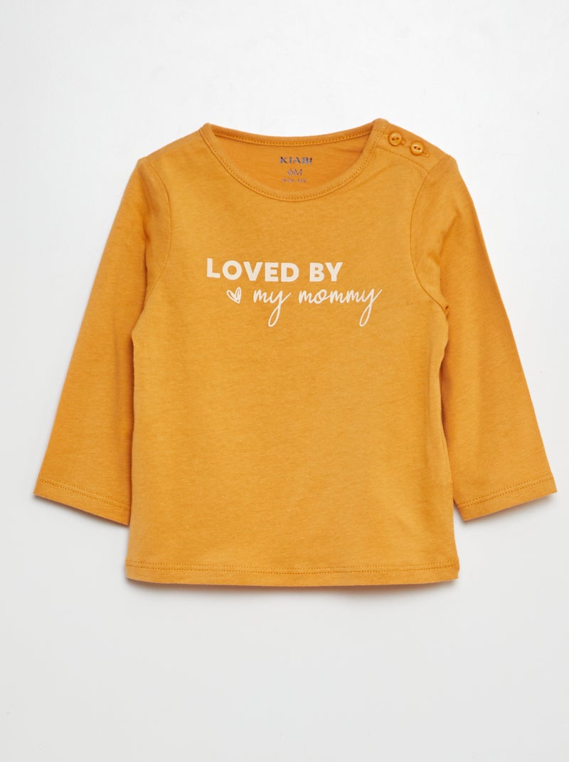 T-shirt con scritta GIALLO - Kiabi