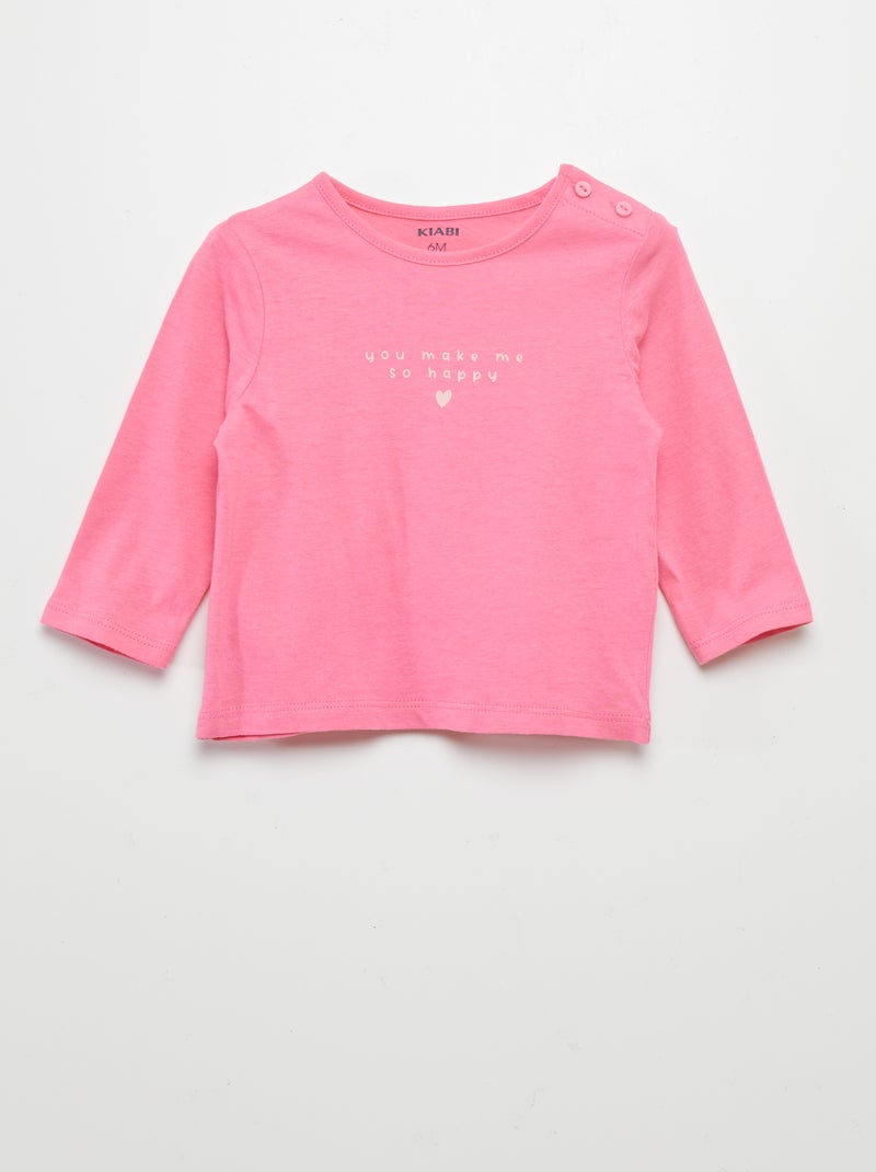 T-shirt con scritta ROSA - Kiabi