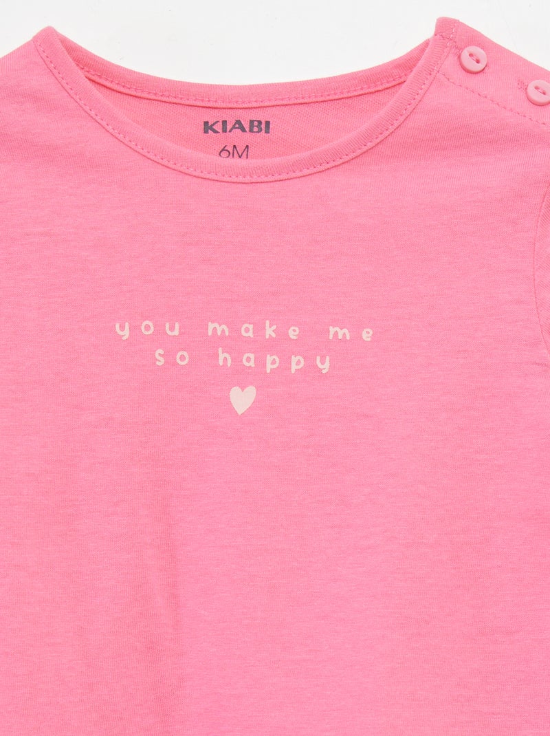 T-shirt con scritta ROSA - Kiabi