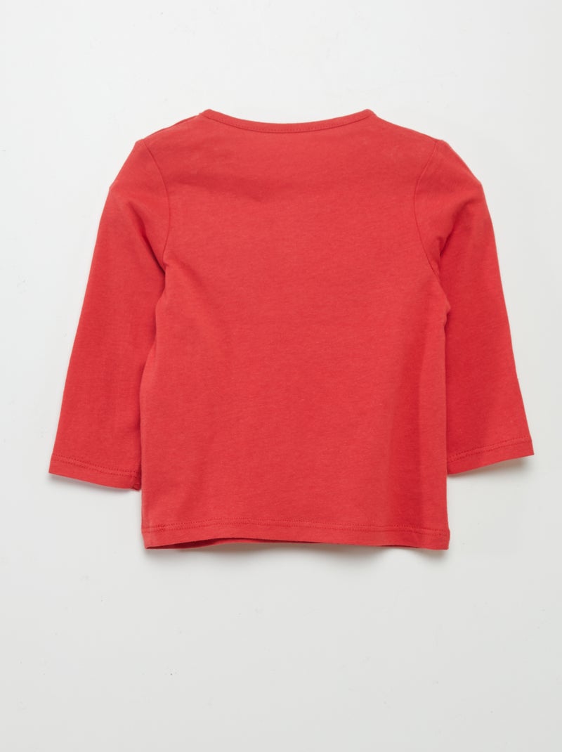 T-shirt con scritta ROSSO - Kiabi