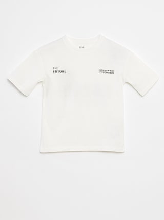 T-shirt con scritta stampata