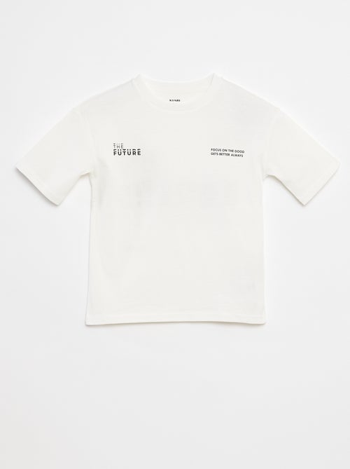 T-shirt con scritta stampata - Kiabi