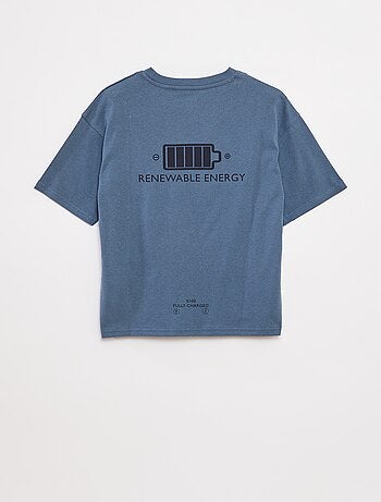 T-shirt con scritta stampata