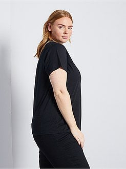 Taglie forti donna - T-shirt con 'scritta' stampata - Kiabi