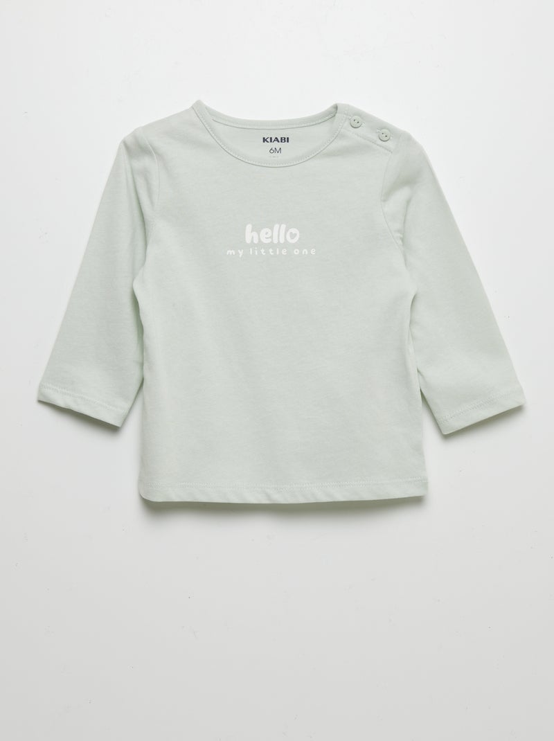 T-shirt con scritta VERDE - Kiabi