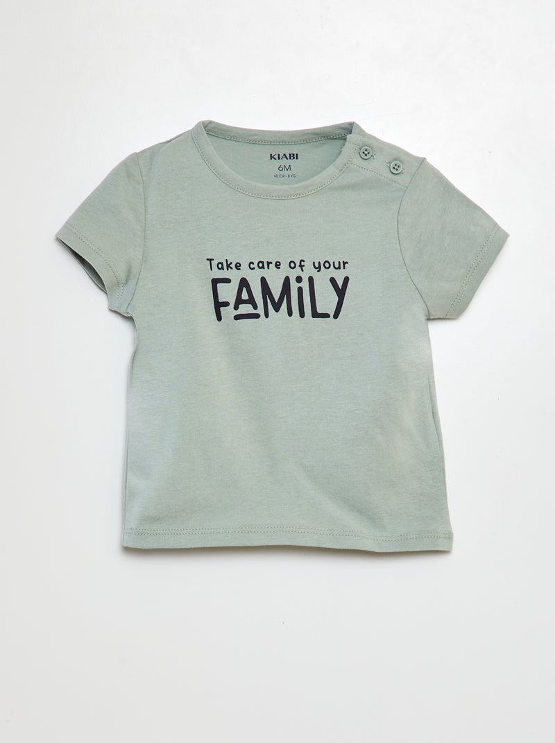 T-shirt con scritta VERDE - Kiabi