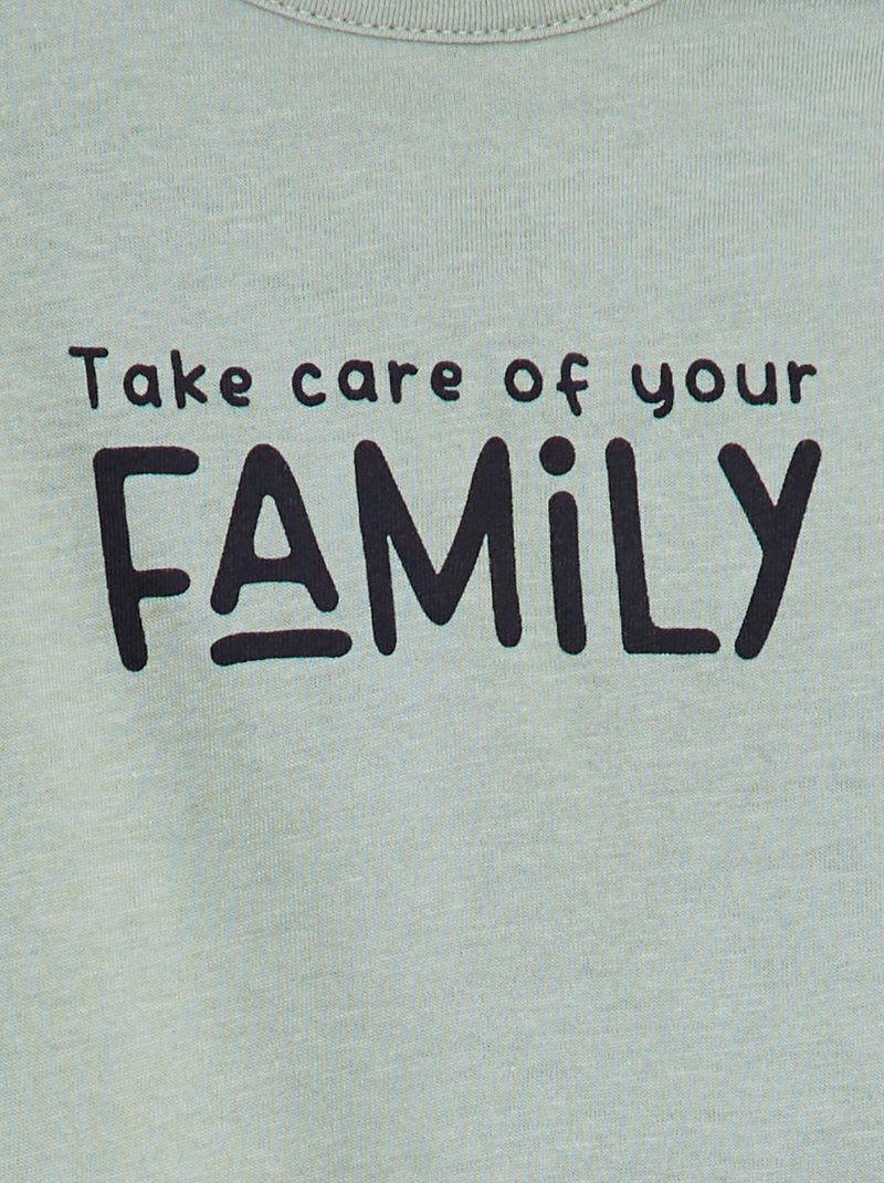 T-shirt con scritta VERDE - Kiabi