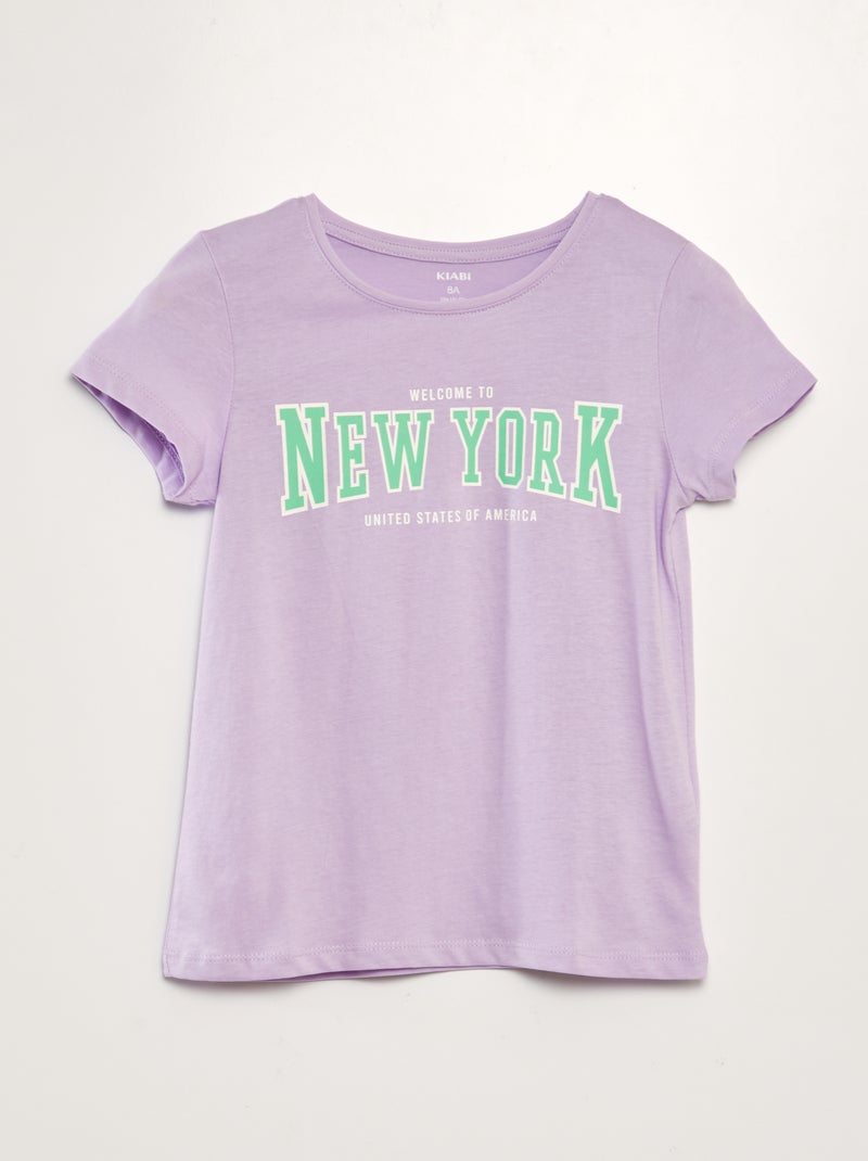 T-shirt con scritta VIOLA - Kiabi