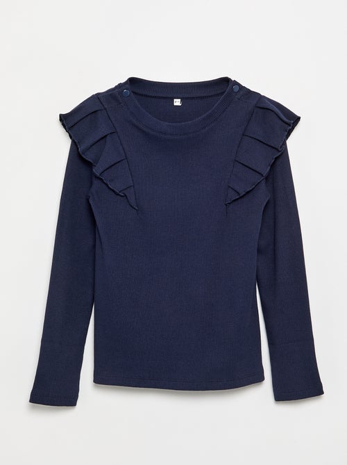 T-shirt con spalle a volant - collezione facile da indossare - Kiabi
