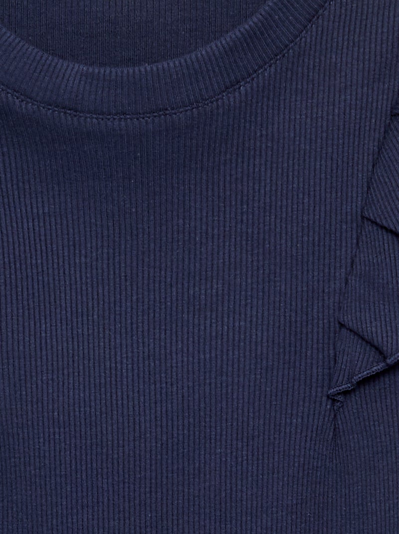 T-shirt con spalle a volant - collezione facile da indossare Nero - Kiabi