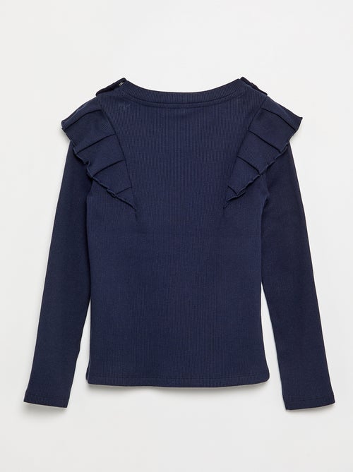 T-shirt con spalle a volant - collezione facile da indossare - Kiabi