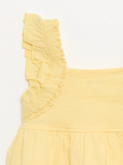 T-shirt con spalline a volant - Kiabi