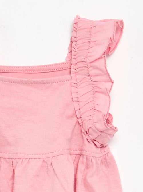 T-shirt con spalline a volant - Kiabi