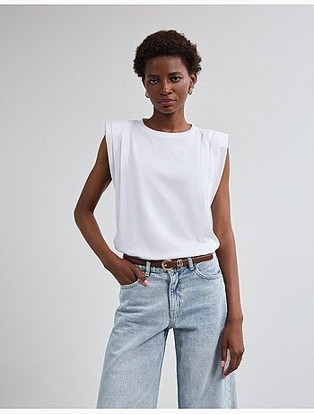 T-shirt con spalline, mo fashion