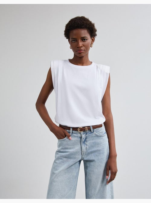 T-shirt con spalline, mo fashion - Kiabi T-shirt con spalline, mo fashion - Kiabi
