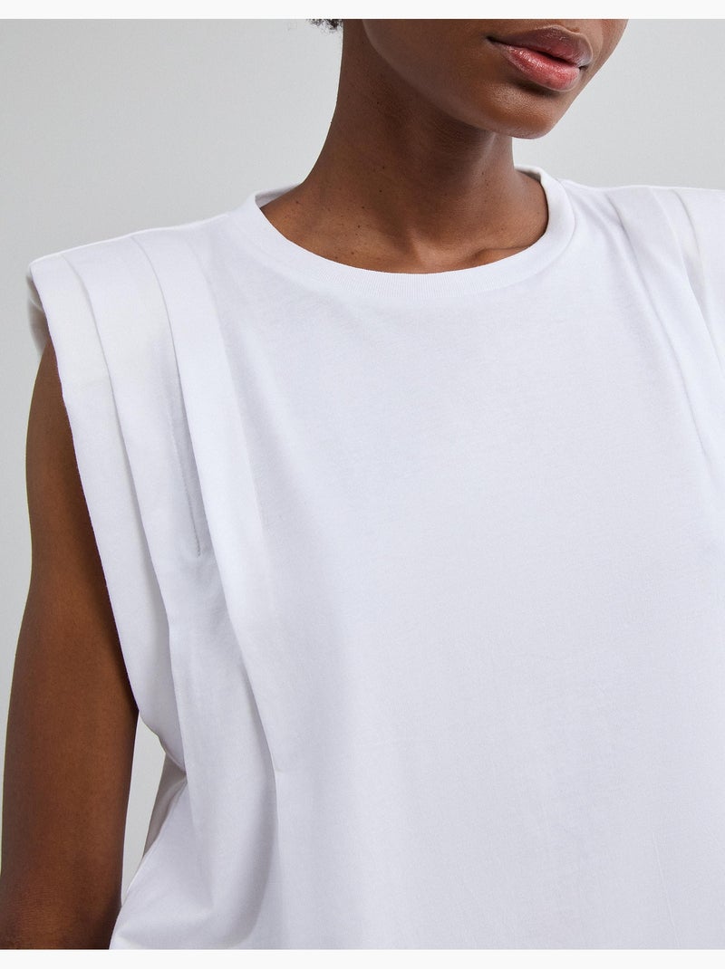 T-shirt con spalline, mo fashion Bianco - Kiabi