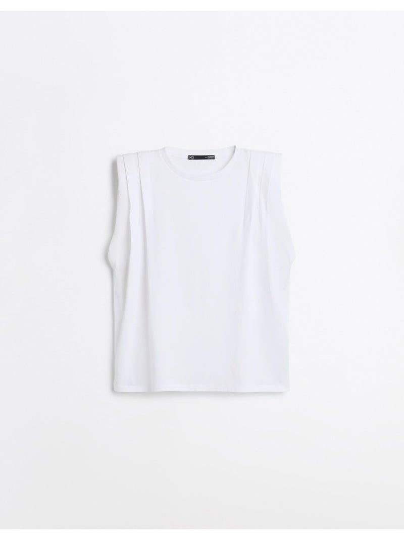 T-shirt con spalline, mo fashion Bianco - Kiabi