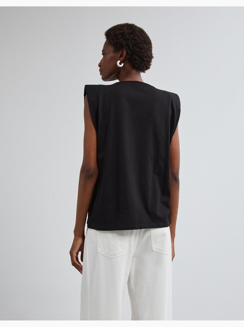 T-shirt con spalline, mo fashion Nero - Kiabi