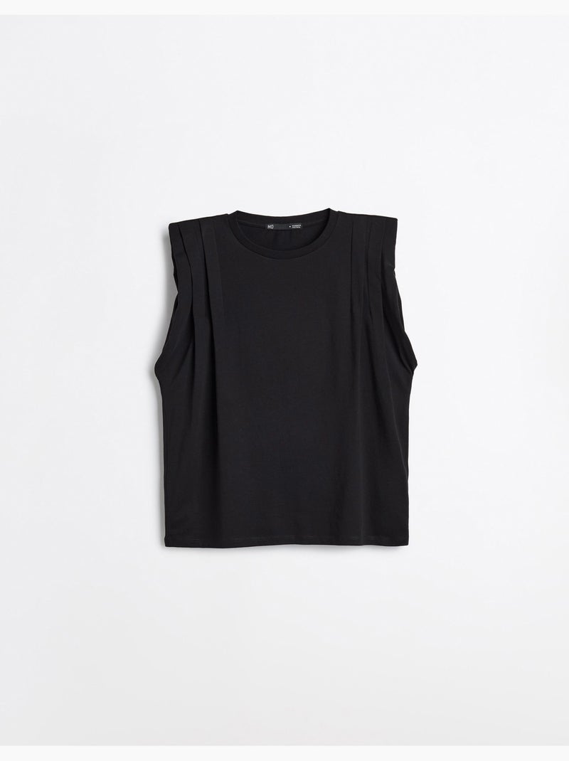 T-shirt con spalline, mo fashion Nero - Kiabi