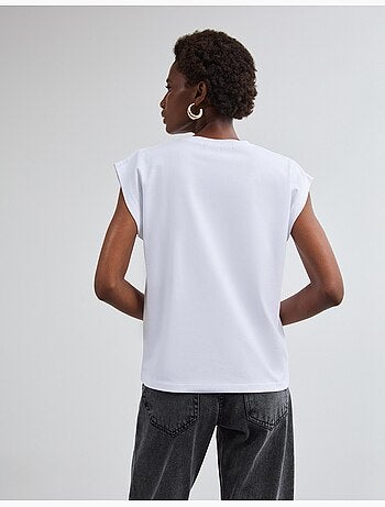 T-shirt con stampa a stagno, mo fashion